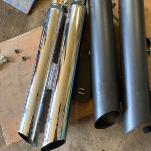 Vance & Hines Twin Slash 3" PCX Slip-On Ljuddämpare till Indian + tysta insatser Outlet