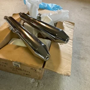 Avgassystem ljuddämpare krom till motorcykel Reapris