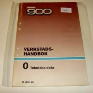 Verkstadshandbok, lätt beg, Tekniska data Expressleverans