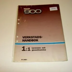 Verkstadshandbok, lätt beg, Leverans- och Garantiservice risnedsättning