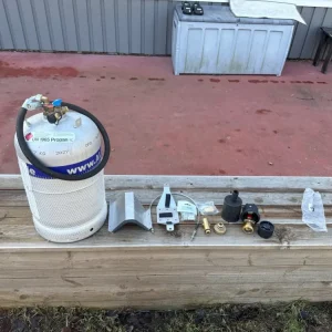 Aluminiumgas gasflaska påfyllningsbar tankflaska LPG 11 kg 27 liter Lägg i varukorgen