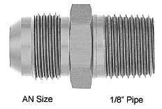 AN-Koppling stål AN6 till 1/4" NPT Nyhet