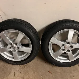 4st Dubbfria vinterdäck + fälg,5x100 Reapris