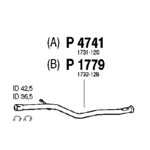 Avgasr&ouml;r, mitt Premium