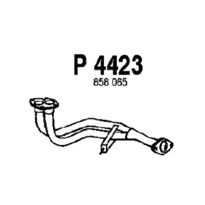 Avgasr&ouml;r, fram Billig